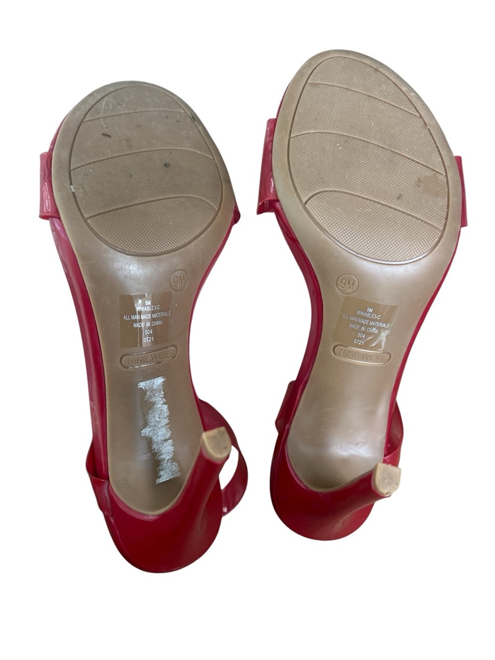 Nine West Red Jelly high heels Sandals - Picture 6 of 6